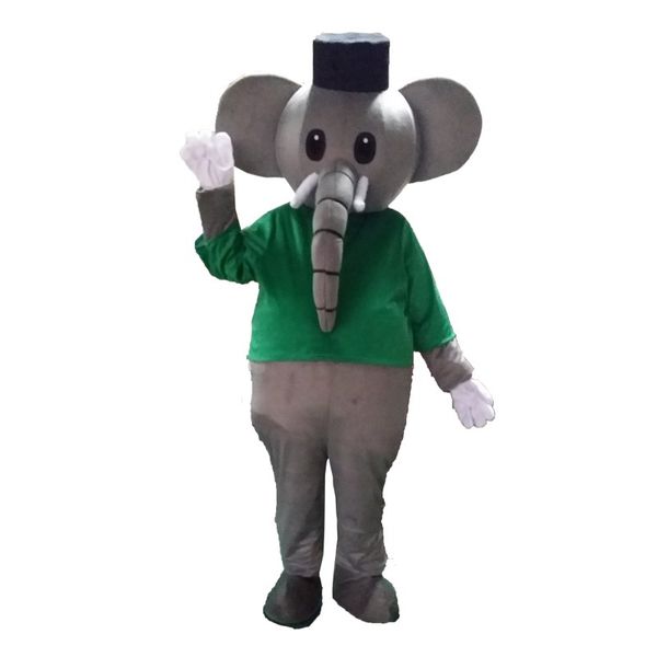 

mascot costumes blue elephant elephish mascot costume cartoon character outfit suit organize an activity advertising performance dress, Red;yellow