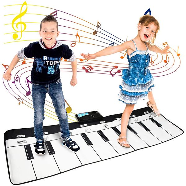 

110x36cm electronic carpets keyboard baby piano play mat toy musical instrument music educational toys for kids c1016