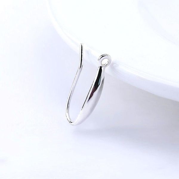 

пара 9x16.5mm 925 ушные провода серебрянные крючки soild серебряные серьги крючки для серьги изготовление ювелирных изделий diy аксессуары b