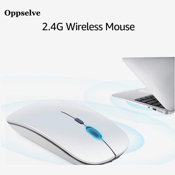 

oppselve computer mouse wireless slim mouse silent pc rechargeable ergonomic 2.4ghz usb optical mice for pc lap