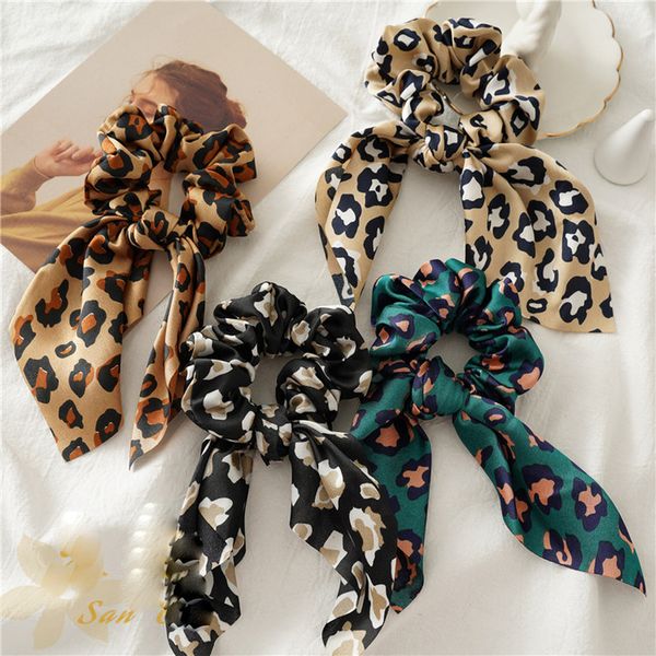 

группы леопардовый ободки луки forgirls soft rubber bandbow для женщин кольцо девочек аксессуары для волос