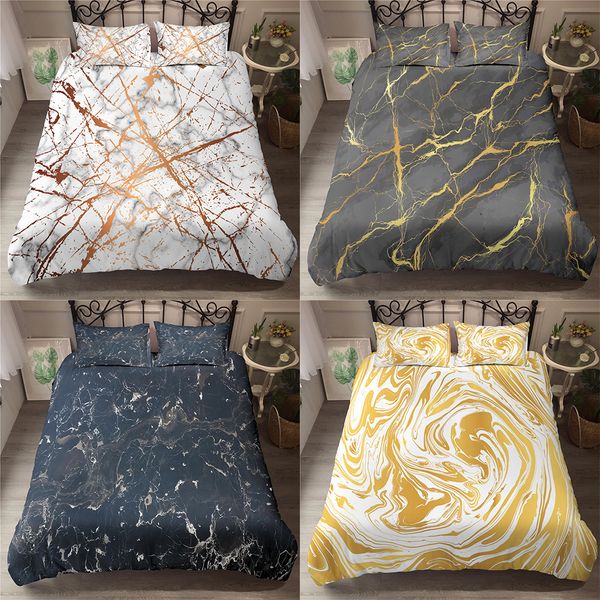 

zeimon black duvet cover sets queen king size brown marble 3d bedding set soft lightweight microfiber