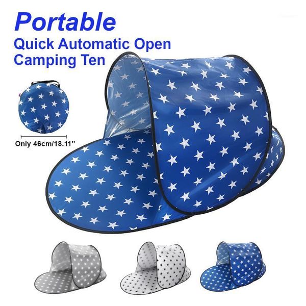 

tents and shelters outdoor portable automatic open camping tent up quick folding one person picnic beach mat1