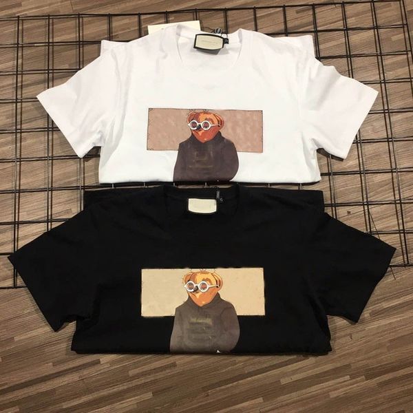 

2023 new pringting tee cotton summer street skateboard mens t-shirt men women short sleeves casual tee size s-4xl, White;black
