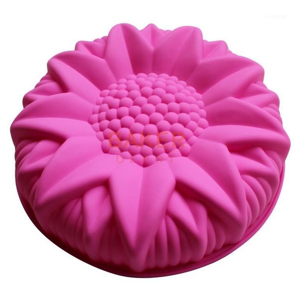 

cake tools wholesale- big silicone mold dessert molds large sunflower styling pastry moulds scm-003-31