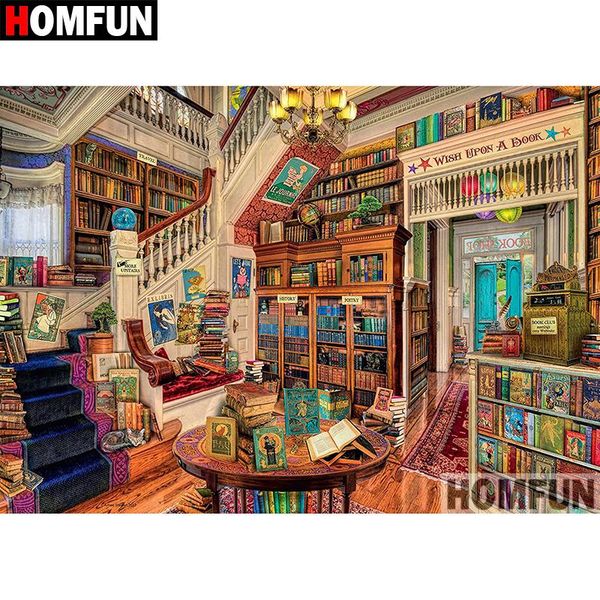 

homfun 5d diy алмазные картина полный площади / круглый drill «забронировать номер» вышивка крестом мозаика home decor подарков a08435