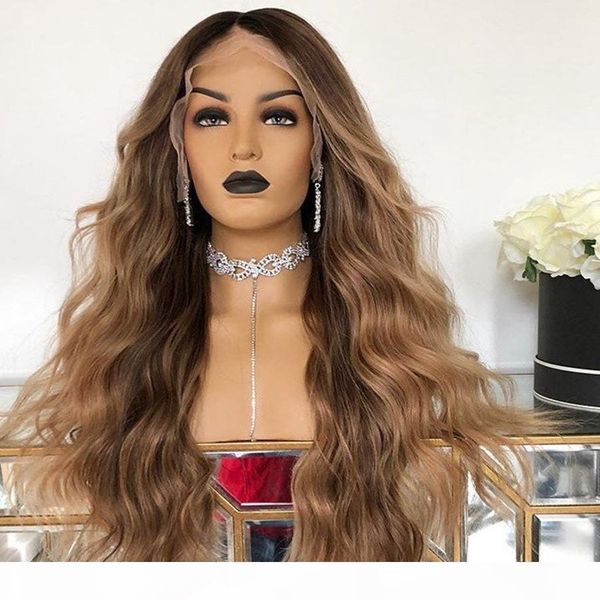 

body wave 13x6 lace front human hair wigs brown and blonde peruvian remy hair wavy blonde full lace wigs for black women