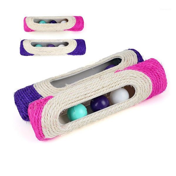 

interactive rolling scratching cat toys with 3 balls sisal scratch board training grinding toy for pet kitten cat1