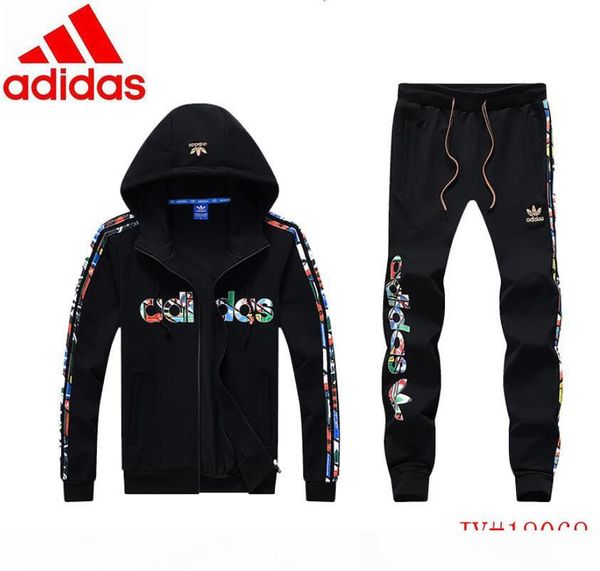

2020 new adldas clover sweater brand men sportswear men's tracksuits waterproof fabric men sports sweater fashion hoodie plus size l-4x, Gray