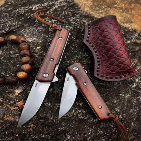 

m390 knife high quick quality bm opening folding ball bearing sand iron wood handle outdoor camping pocket tactical knife survival qynf p0s