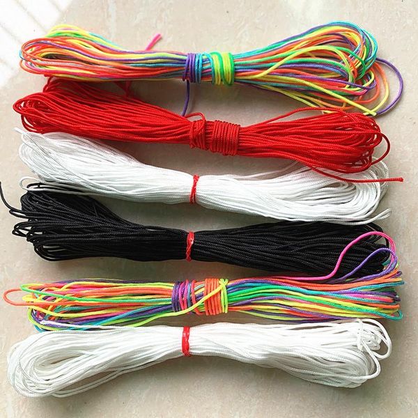 

0.4 1.5mm 10meters lot red nylon cord thread chinese knot macrame cord bracelet braided string diy tassels beading string thread h wmtbvy