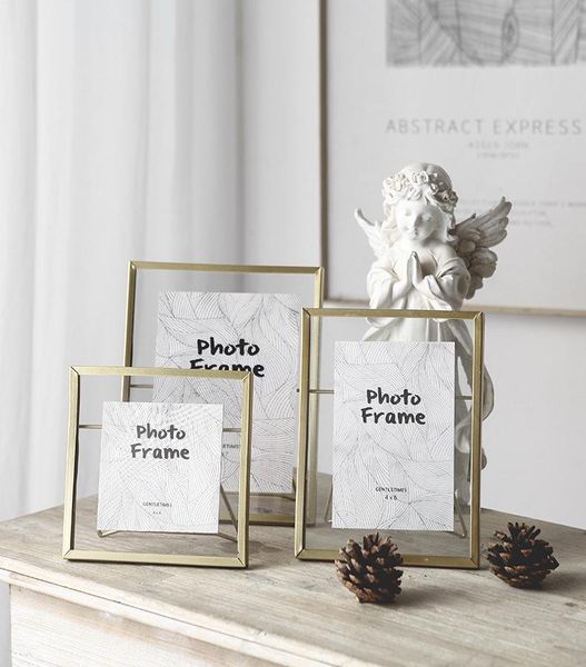 

nordic gold metal painting picture poster frame diy wall p cube frame poster black family decorative living room decor