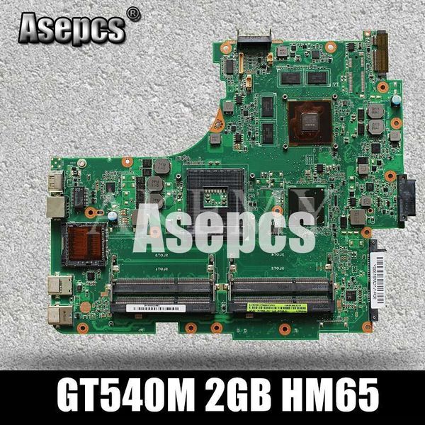 

asepcs n53sn lapmotherboard for asus n53sn n53sm n53sv n53s n53 test original mainboard gt540m 2gb hm651