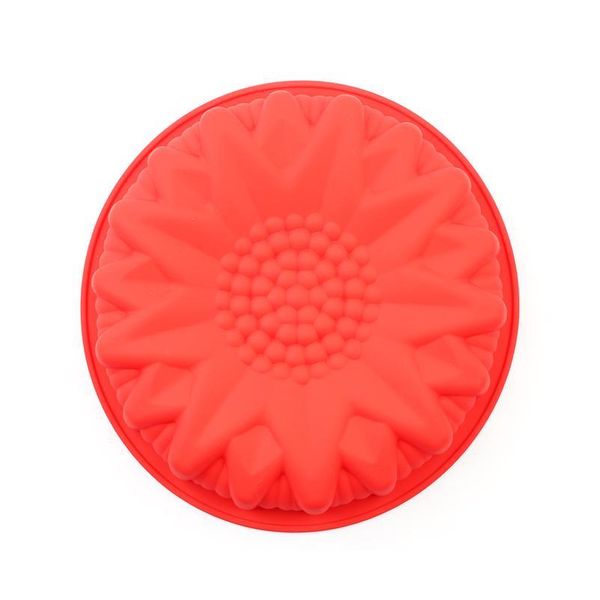 

2019 sile cake flower pan sile cake mold chiffon baking tools chiffon cake round pizza pan large new(colors jlloup