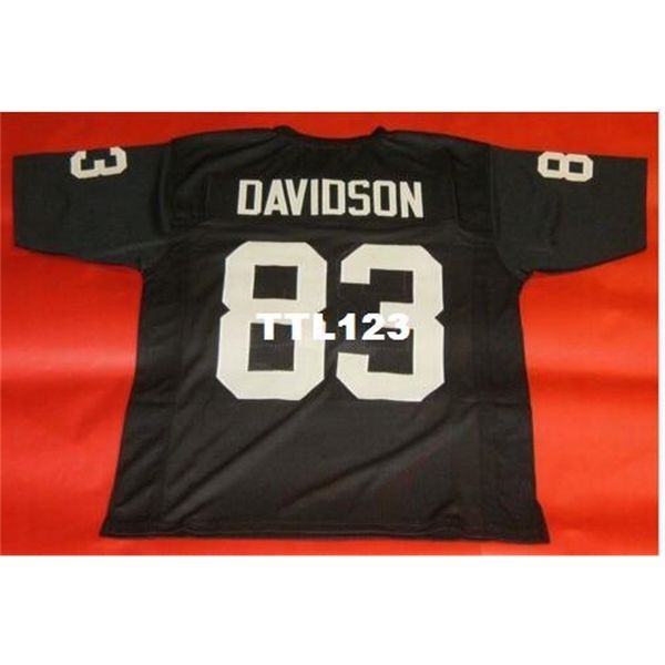 

3421 custom #83 ben davidson black college jersey size s-4xl or custom any name or number jersey