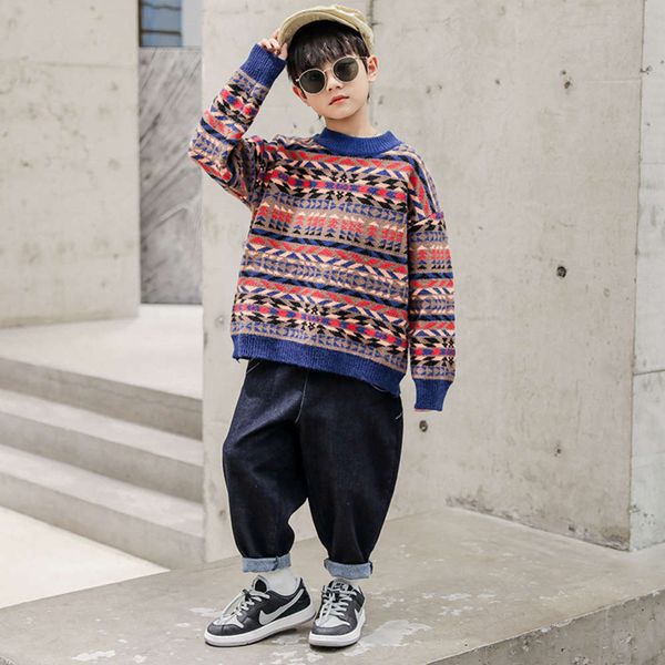 

boys' sweater 2020 winter new children's wear, Blue