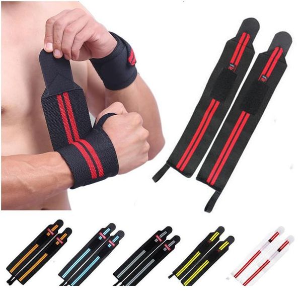 

1/2pcs wrist thumb brace strap power weight lifting hand wrap support gym training wrist support sports acc qylyfj, Black;red