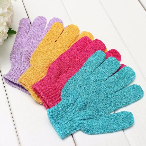 

bath brushes, sponges & scrubbers 5pcs exfoliating shower glove for peeling miglove scrub gloves sponge wash skin spa