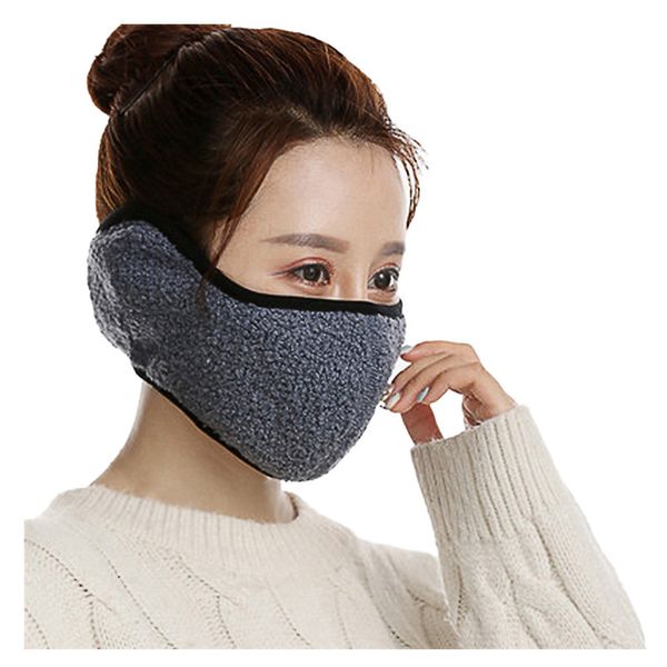 

mouth zface cotton pm2.5 winter solid masks earmuffs outdoor washable reusable breathable mask women men mascarillas