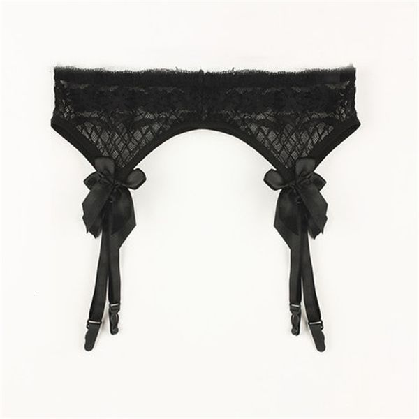 

lace women's garters adjustable waist belt for stockings suspenders women wedding garter, Black;white