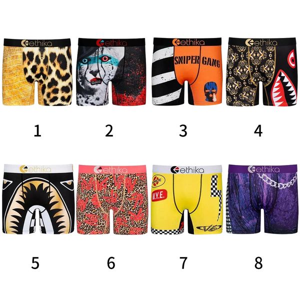 

ethika underwear boxers swimsuit fashion printing sports hiphop rock boxer men underpants quick dry excise beach shorts 2021 am, White;black