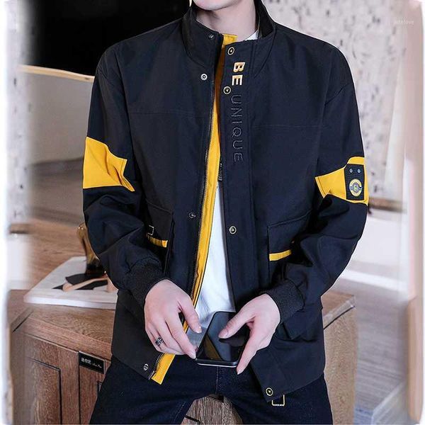 

2020 men / women jacket men's print jacket windbreaker pilot coat men's bomber jackets reflective1, Black;brown