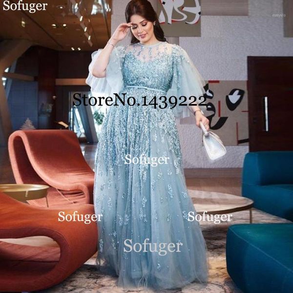 

blue tulle deep o neck evening dresses appliques saudi arabic special occasion evening formal prom party gown1, White;black