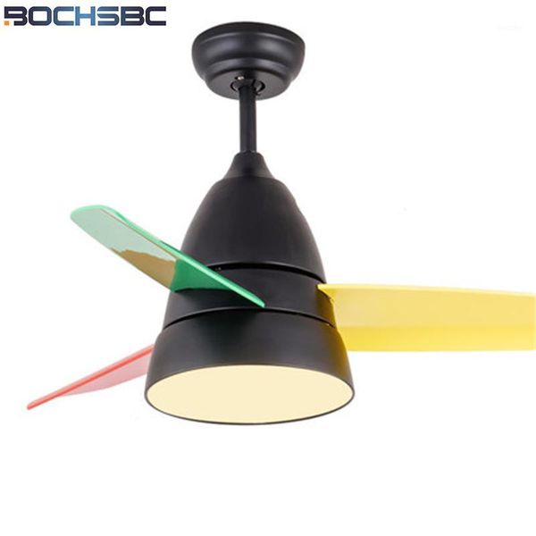 

bochsbc children's bedroom fan light simple modern ceiling fan light led energy-saving eye-protection restaurant mini lights1