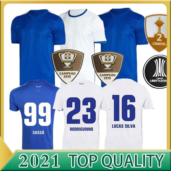 

20 21 cruzeiro home away soccer jersey 2020 2021 fred robinho thiago neves football shirt, Black;yellow