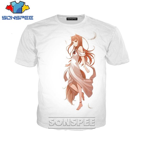 

spice and wolf anime 3d print shirts humor horror horror men clothing