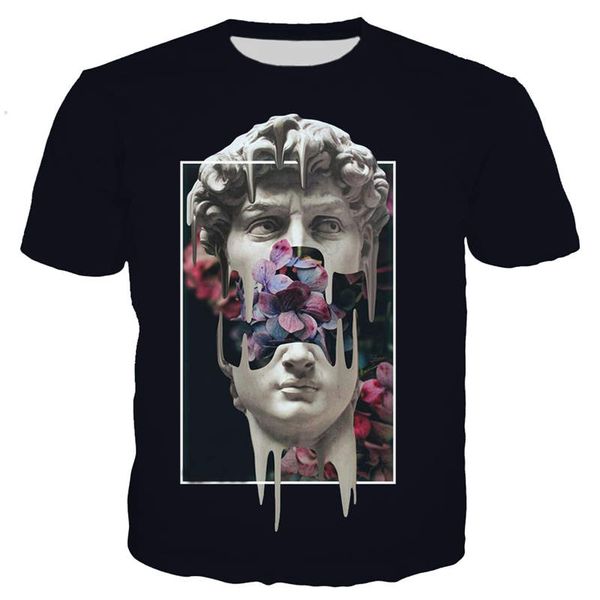 

new cool statue 3d print shirts funny aesthetic kawaii men clothing