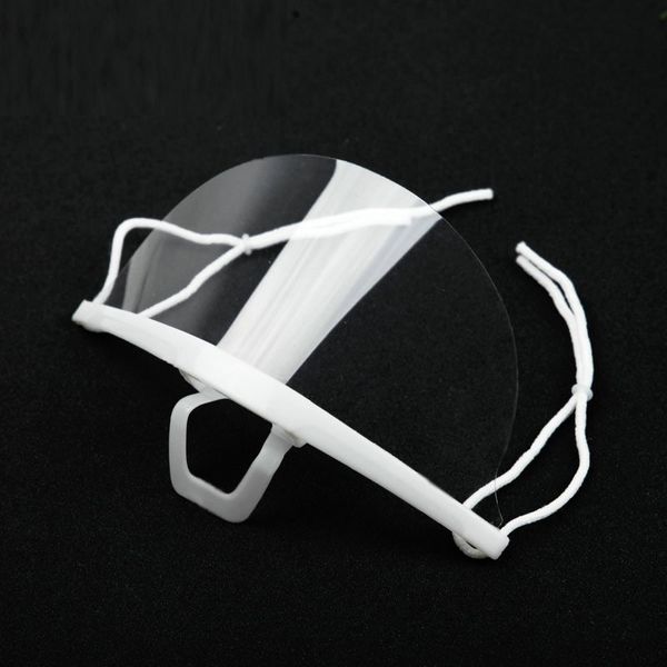 

dual-faced anti-fog plastic mask smile transparent anti-spittle for food l kitchen restaurant processing chef health bbyhmw lipper