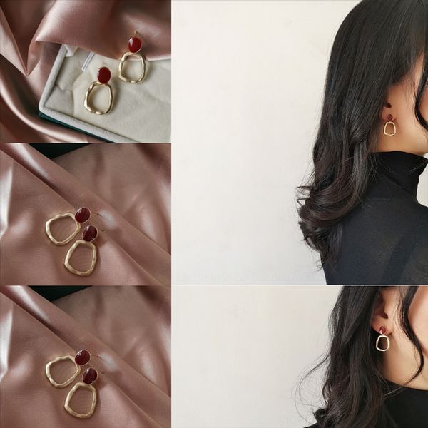

pgu solememo women statement earringsgeometric big long metal earring sier earrings earrings for women drop square, Golden