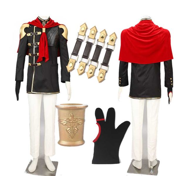 

luxury suzaku class zero trey cosplay costume final fantasy type-0 game halloween whole set outfit, Black