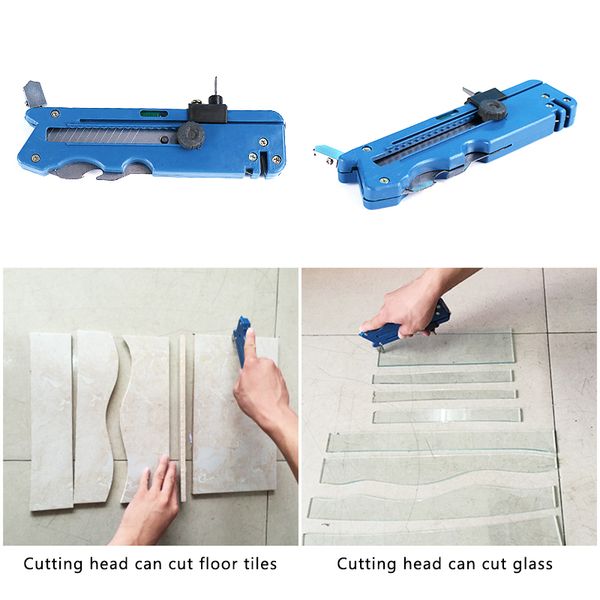 

creative protable carbon atoms glass cutting knife multi-functional ceramic tile plastic cutting simple style hand diy tools new