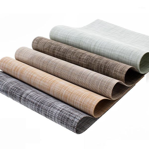 

european-style pvc placemat, thickened and heat-insulated, non-slip, easy to clean household tableware cup and bowl mat 45x30cm1