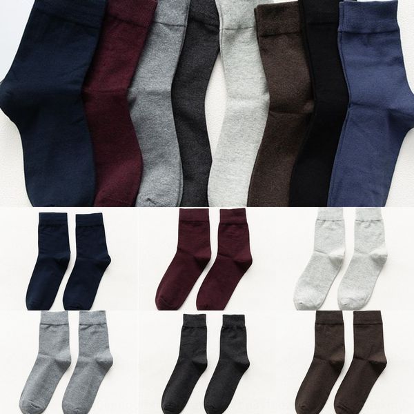 

handmade boneless sewing head solid color simple men's cotton and socksgentleman socks business combed cotton socks direct oo3mw, Black