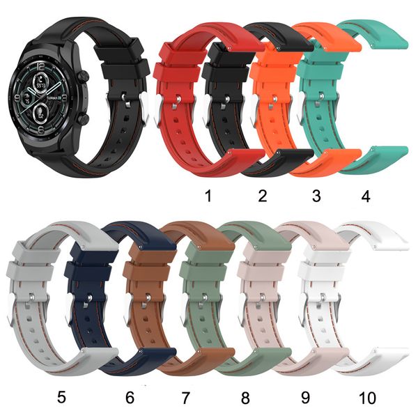 Für Ticwatch pro3 Silikon Strap Mode Ersatz Uhr Handgelenk Band Für Ticwatch pro3 LTE Strap Einstellbare Uhrenarmbänder