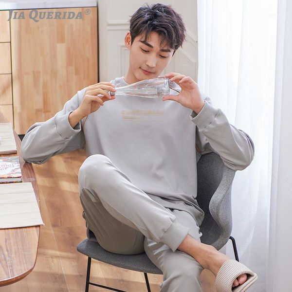 

pajama set men and women matching couples pajamas 100% pure cotton smart casual quality pajamas grey pullover sporty set1, Black;brown