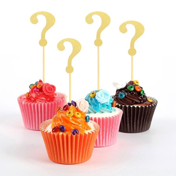 

0ykgb card question mark cup simulation party gender gender question mark cakecup cake decoration simulation party cake card decoration sxbm