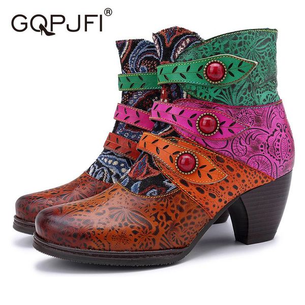 

retro women's shoes nude boots high heel outdoor wear autumn and winter, Black