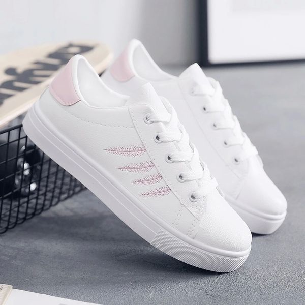 

2020 spring summer fashion sneakers women white shoes casual women flat sweet girls shoes a2174 #mp0k, Black