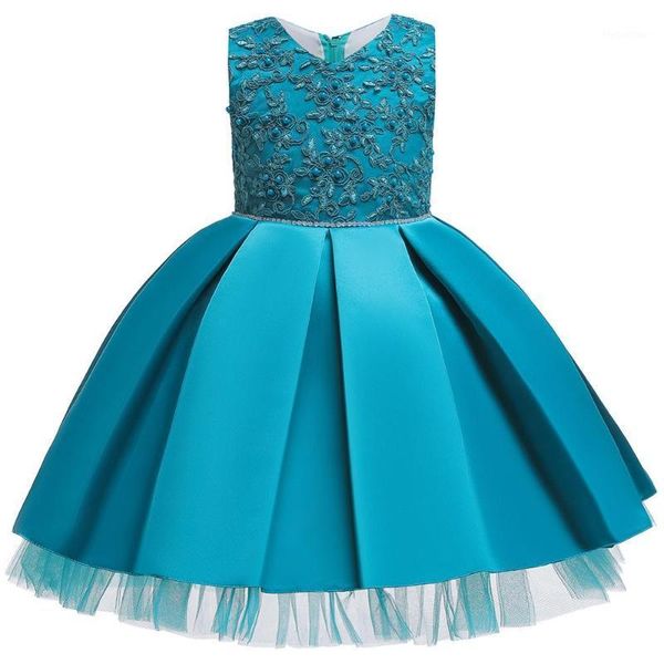 

girl's dresses hetiso girl elegant princess dress applique kids for girls wedding party ball gown carnival children clothing 6m-7 years, Red;yellow