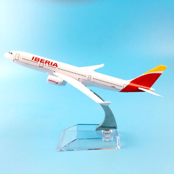 

model iberia aircraft a330 16cm air airlines plane simulation 16 alloy christmas toys gift kids