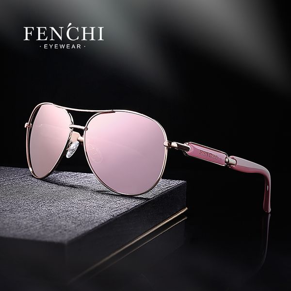 

fenchi pink sunglasses women black mirror female fashion sun glasses brand designer oculos feminino de sol, White;black