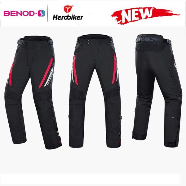 

motorcycle apparel herobiker men's pants waterproof pantalon moto windproof winter motocross protection