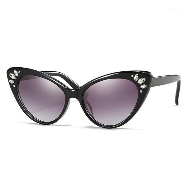 

woman rhinestone polarized sunglasses retro uv400 outdoor sports dark glasses eye protection travel holiday fashion glasses1, White;black