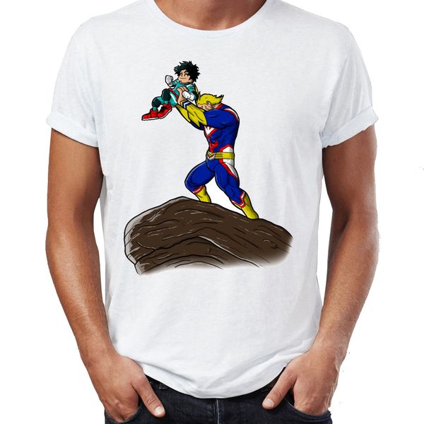 

мужская футболка my hero academia все might deku pride rock забавный artsy удивительный произведение printed tee спорта толстовка с капюшоно