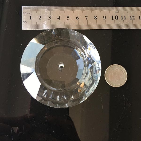 

80mm clear k9 crystal concave round shape chandelier crystals pendants suncatcher accessories crafts gift home garden decoration h bbyuyy