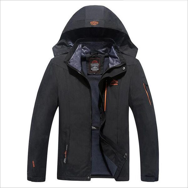 

outdoor sports executive lard-bucket plus-sized waterproof windproof raincoat jacket breathable mountaineering coat, Gray;blue